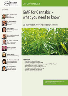 GMP for Cannabis – what you need to know 2nd Conference 2019 Im Auftrag der ECA Academy