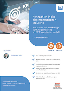Kennzahlen in der pharmazeutischen Industrie - Live Online Seminar